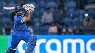Aryansh Sharma remained unbeaten with a knock of 74* off 53 balls. (AFP)