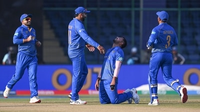 For UAE's bowling department, Junaid Siddique took a five-wicket haul. (Hindustan Times)