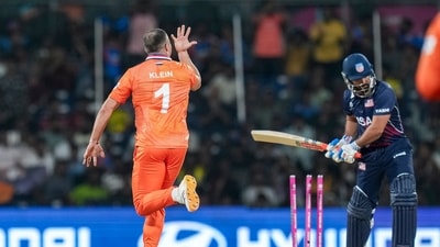 Shayan Jahangir looked good but was dismissed early in the match. (PTI) Shayan Jahangir looked good but was dismissed early in the match. (PTI)