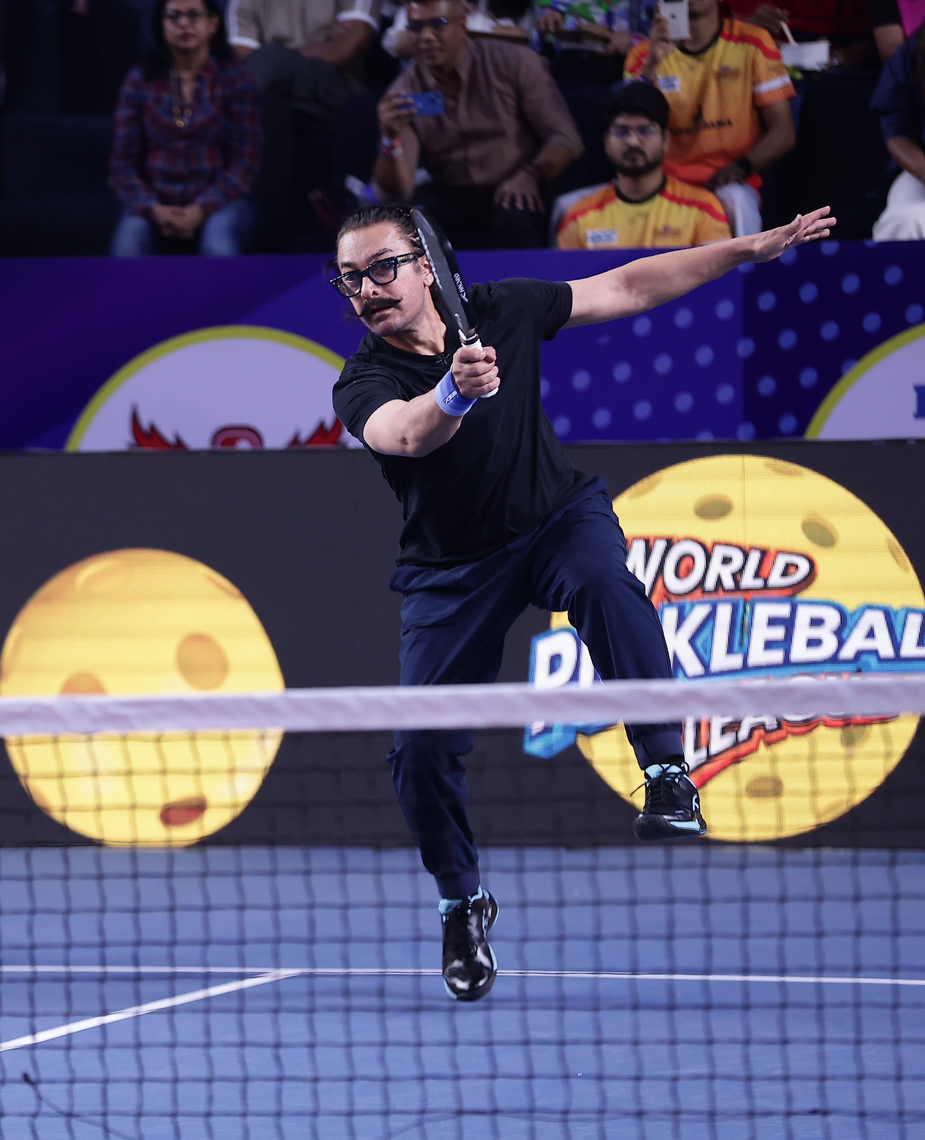 Aamir Khan on the court with the fans at the World Pickleball League Season 2 Aamir Khan on the court with the fans at the World Pickleball League Season 2