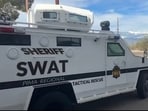 SWAT vehicles were seen heading out, reportedly in relation to the Nancy Guthrie case.