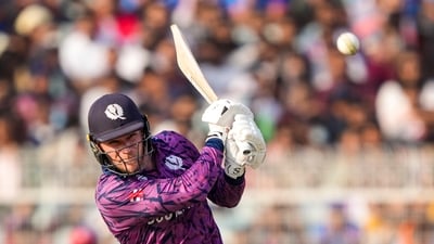 Richie Berrington narrowly missed out on a half-century, registering 49 off 32 balls. (PTI) Richie Berrington narrowly missed out on a half-century, registering 49 off 32 balls. (PTI)