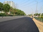 (Representative image) GMDA approved funds and tasked NHAI with repairs after commuters flagged potholes. Authorities say the carriageway is now ready after pipeline leakage was fixed. (HT Archive)