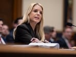 Social media reacts to the six-page letter Pam Bondi sends outlining why parts of the Jeffrey Epstein files were redacted.  (AP Photo/J. Scott Applewhite)