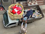 MCG says door-to-door garbage pickup is free and no one is authorised to collect cash. Commissioner warns strict action and asks residents to report violations. (Parveen Kumar/HT)