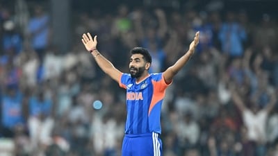 Jasprit Bumrah made a decisive impact straightaway, picking up two wickets in his opening over by sending back Saim Ayub and Salman Ali Agha. The double strike left Pakistan reeling and firmly tilted the momentum in India’s favour. (AFP) Jasprit Bumrah made a decisive impact straightaway, picking up two wickets in his opening over by sending back Saim Ayub and Salman Ali Agha. The double strike left Pakistan reeling and firmly tilted the momentum in India’s favour. (AFP)