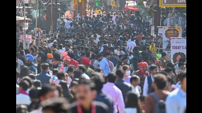 The fair featured participants from over 50 countries. Officials highlighted improved crowd management, food courts and digital connectivity across the mela premises. (Parveen Kumar/HT)