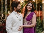 Allu Sneha Reddy proudly showed off her husband Allu Arjun's name on an auto. 