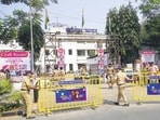 By evening on Sunday, the stretch outside Congress Bhavan in Shivajinagar looked familiar again—police vans parked, party workers loitering, and broken glass marking the end of a protest that began as a show of strength and slid quickly into violence. It was loud, televised, and it will likely be forgotten by the next news cycle. (Mahendra Kolhe/HT)