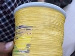 Chinese manjha available at a shop in Lucknow. (HT Photo) Chinese manjha available at a shop in Lucknow. (HT Photo)
