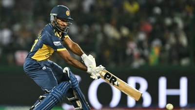 Sri Lanka won the match by eight wickets with 12 balls remaining in the game. (AFP) Sri Lanka won the match by eight wickets with 12 balls remaining in the game. (AFP)