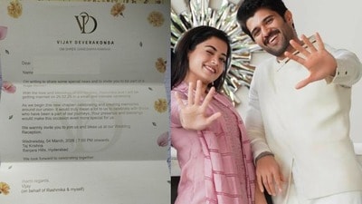 విజయ్, రష్మిక పెళ్లి పత్రిక చూశారా? సోషల్ మీడియాలో వైరల్ అవుతున్న ఫొటో.. పెళ్లి, రిసెప్షన్ తేదీలు ఇవే విజయ్, రష్మిక పెళ్లి పత్రిక చూశారా? సోషల్ మీడియాలో వైరల్ అవుతున్న ఫొటో.. పెళ్లి, రిసెప్షన్ తేదీలు ఇవే