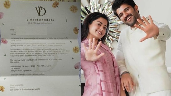 విజయ్, రష్మిక పెళ్లి పత్రిక చూశారా? సోషల్ మీడియాలో వైరల్ అవుతున్న ఫొటో.. పెళ్లి, రిసెప్షన్ తేదీలు ఇవే