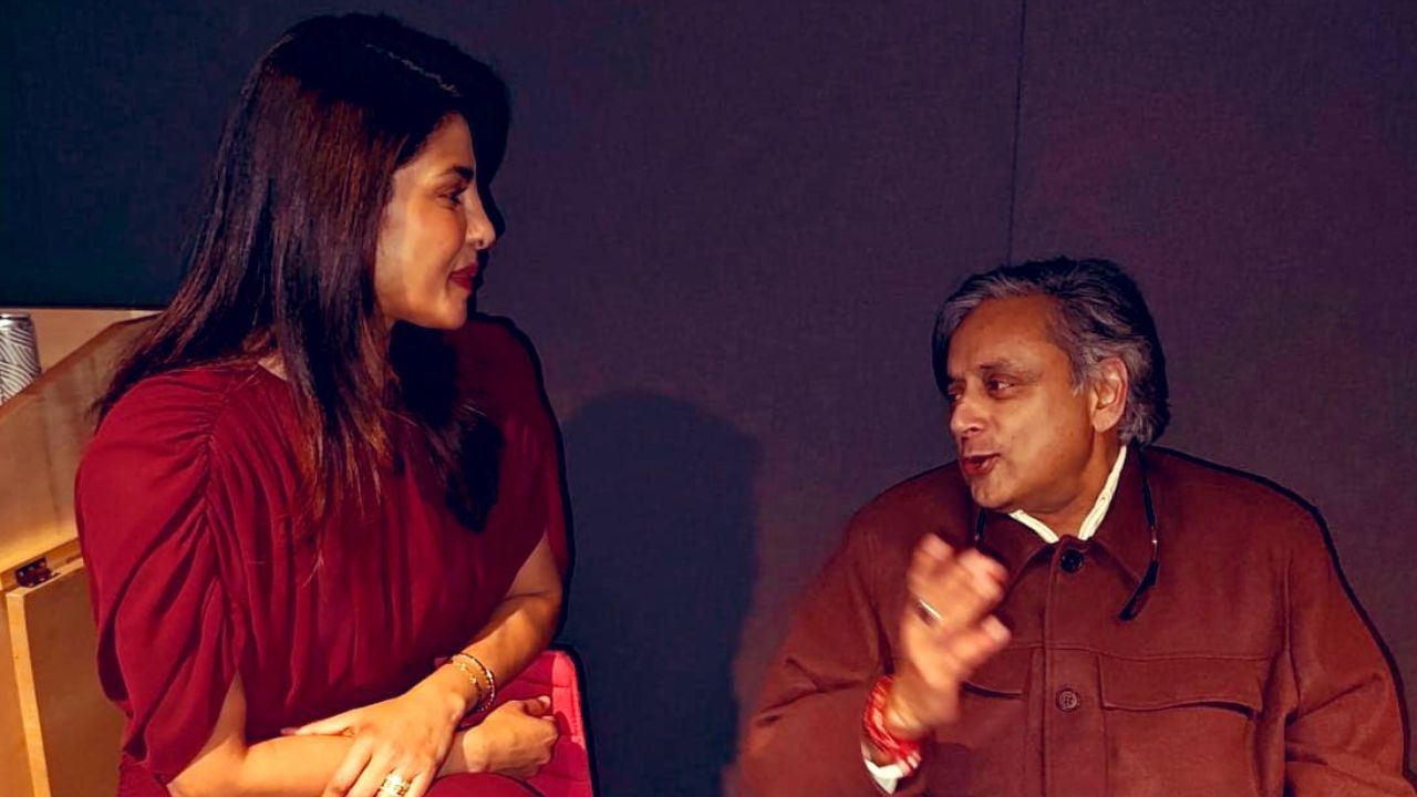 After ‘not together’ quip, Shashi Tharoor meets Priyanka Chopra backstage at Harvard event