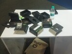 Dhananjay Yadav shared a picture showing empty boxes of the NeoSapien wearables 