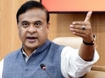 Assam chief minister Himanta Biswa Sarma addresses the media in Guwahati. (ANI)