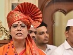 Mumbai, India - Feb. 11, 2026: BJP Coporator Ritu Tawde and Shiv Sena Corporator Sajay Ghadi takes charge of Mayor and Deputy Mayor respectively, at BMC head Office in Mumbai, India, on Wednesday, February 11, 2026. (Photo by Anshuman Poyrekar/Hindustan Times) (Anshuman Poyrekar/HT Photo) Mumbai, India - Feb. 11, 2026: BJP Coporator Ritu Tawde and Shiv Sena Corporator Sajay Ghadi takes charge of Mayor and Deputy Mayor respectively, at BMC head Office in Mumbai, India, on Wednesday, February 11, 2026. (Photo by Anshuman Poyrekar/Hindustan Times) (Anshuman Poyrekar/HT Photo)