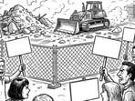 Residents allege poor management at Basai facility near Maa Shitla Devi Hospital and Sultanpur National Park raises environmental concerns over additional dumping points. (HT)