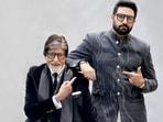 Amitabh Bachchan with son Abhishek Bachchan
