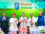 Speaking at the app launch, Chouhan said Bharat-VISTAAR application will prove beneficial to farmers. (HT sourced photo) Speaking at the app launch, Chouhan said Bharat-VISTAAR application will prove beneficial to farmers. (HT sourced photo)