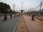 The 3.2 km elevated road proposal will be sent to the Haryana government after feedback from GMRL and NHAI on land needs and coordination with metro work. (Parveen Kumar/HT)