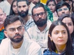 Virat Kohli and Anushka Sharma with other devotees at Premanand Ji Maharaj's ashram.