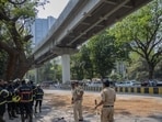 iMumbai, India - February 14, 2026: A portion of a Metro rail track pillar in north-east Mumbai’s Mulund West collapsed on Wednesday. At least 3 persons could be injured in the incident. The track, from which a slab fell, was under construction. The incident reportedly occurred along LBS Marg in Mumbai, India, on Saturday, February 14, 2025. (Photo by Satish Bate/ Hindustan Times) (Hindustan Times) iMumbai, India - February 14, 2026: A portion of a Metro rail track pillar in north-east Mumbai’s Mulund West collapsed on Wednesday. At least 3 persons could be injured in the incident. The track, from which a slab fell, was under construction. The incident reportedly occurred along LBS Marg in Mumbai, India, on Saturday, February 14, 2025. (Photo by Satish Bate/ Hindustan Times) (Hindustan Times)