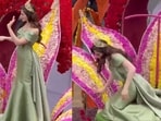 The incident occurred on Sunday, February 15, at the Fruit and Flower Festival in Ambato, Ecuador.