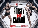 Gina Carano and Ronda Rousey will compete in a historic superfight on May 16, marking the first MMA event on Netflix.