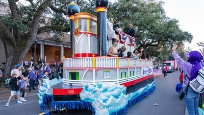 2026 winner Amanda Shaw participates in the annual Greasing of the Poles at Royal Sonesta during the Mardi Gras season on Friday, Feb. 13, 2026, in New Orleans. (Photo by Amy Harris/Invision/AP) (Amy Harris/Invision/AP) 2026 winner Amanda Shaw participates in the annual Greasing of the Poles at Royal Sonesta during the Mardi Gras season on Friday, Feb. 13, 2026, in New Orleans. (Photo by Amy Harris/Invision/AP) (Amy Harris/Invision/AP)