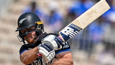 For New Zealand, Glenn Phillips smacked an unbeaten knock of 76* runs off 36 balls. (AFP) For New Zealand, Glenn Phillips smacked an unbeaten knock of 76* runs off 36 balls. (AFP)