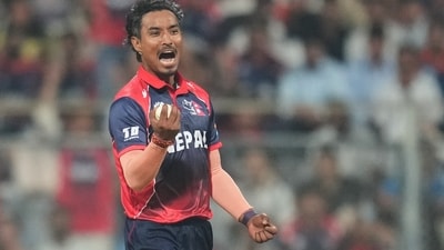 Sompal Kami led Nepal's comeback with the ball piciking up three wickets and playing a major role in restricting Scotland to 170/7. (AP) Sompal Kami led Nepal's comeback with the ball piciking up three wickets and playing a major role in restricting Scotland to 170/7. (AP)