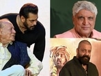 Javed Akhtar and Sanjay Dutt visit Salim Khan in hospital.