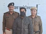 The accused in police custody in Jhajjar on Tuesday. (HT)