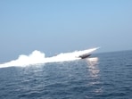 A missile is launched during an exercise in southern Iran, in this handout image obtained on February 17, 2026