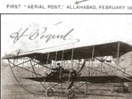 World’s first ‘aerial post’ being carried from Allahabad to Naini on February 18, 1911 (Source: PIB)