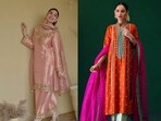 wedding-wear kurta sets for women from premium brands(Pinterest)
