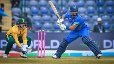 Initially, UAE posted 122/6 in 20 overs. (Hindustan Times) Initially, UAE posted 122/6 in 20 overs. (Hindustan Times)