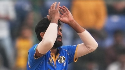 For UAE, Muhammad Arfan returned with figures of 1/16 in two overs. (AP) For UAE, Muhammad Arfan returned with figures of 1/16 in two overs. (AP)