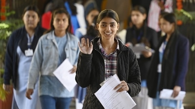 Class 10 exam over. Appeared students coming out of Rajkiya Balika Vidyalaya Indiranagar in Lucknow, Uttar Pradesh, India on Wednesday, February 18, 2026. (Deepak Gupta) Class 10 exam over. Appeared students coming out of Rajkiya Balika Vidyalaya Indiranagar in Lucknow, Uttar Pradesh, India on Wednesday, February 18, 2026. (Deepak Gupta)