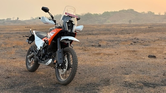 The new 390 Adventure borrows its stying from KTM's Dakar rally machines. It looks the part with the slender frame and a taller stance