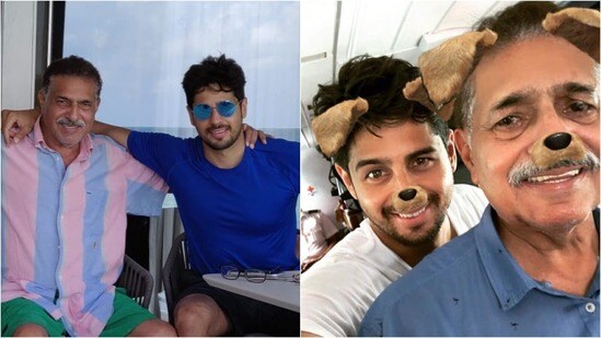 తండ్రితో సిద్ధార్థ్ కపూర్
