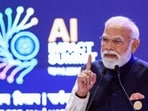 Prime Minister Narendra Modi on Thursday unveiled the MANAV vision for artificial intelligence (AI) at the inaugural session of the AI Impact Summit 2026 at Bharat Mandapam (ANI)