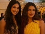 Priyanka Chopra met model Geena Sandhu at an event recently. Priyanka Chopra met model Geena Sandhu at an event recently.
