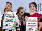 Senior Congress leader Priyanka Gandhi Vadra on Thursday released a 20-point ‘people’s chargesheet’ against the BJP (PTI)