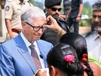 Chairman of the Gates Foundation and former Microsoft CEO Bill Gates receives a traditional welcome, in Undavalli, Andhra Pradesh in India