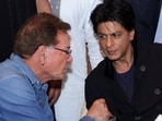 Salim Khan with Shah Rukh Khan 