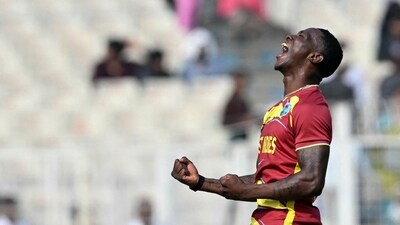 For West Indies, Shamar Joseph took a four-wicket haul. (AFP) For West Indies, Shamar Joseph took a four-wicket haul. (AFP)
