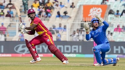 Initially, West Indies posted 165/6 in 20 overs. (PTI) Initially, West Indies posted 165/6 in 20 overs. (PTI)