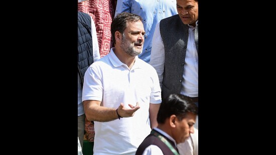 Rahul Gandhi had last visited Barnala and addressed a ‘Navi Soch Nava Punjab’ rally just before the 2022 Punjab assembly elections (ANI Photo)